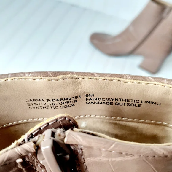 NEW Steve Madden Darma Tan Block Heel Boot C255 - Picture 13 of 13